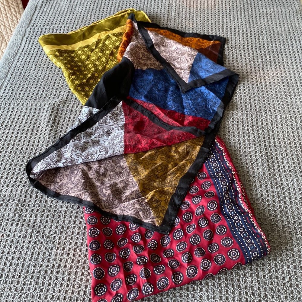Lot of 3 scarves 1 is 100% silk